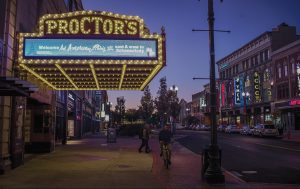 The marquee at Proctors in Schenectady.