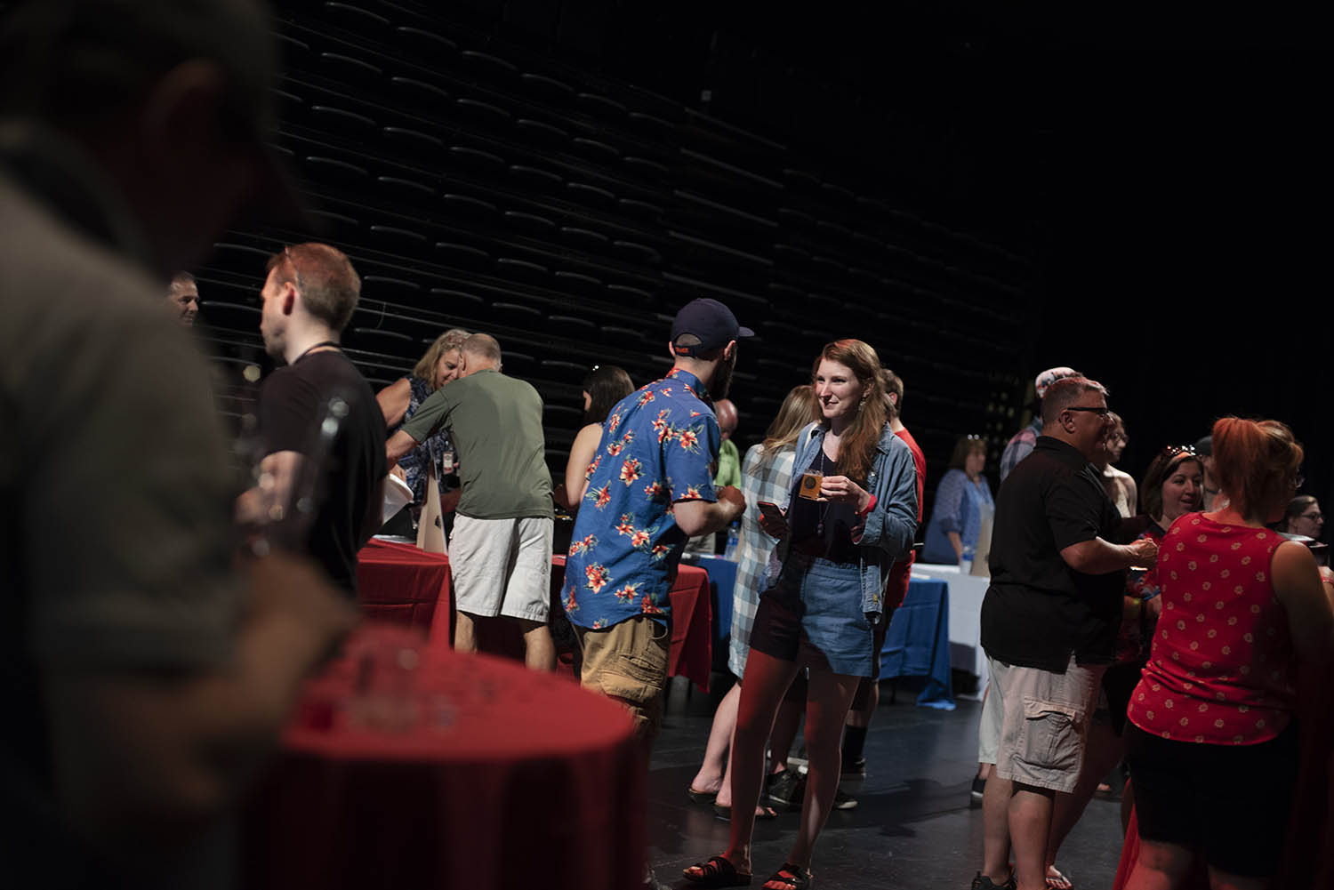 Patrons sample beer and cider during Red, White & Brew at Proctors Friday, June 30, 2018.