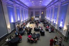 The Ovation Subscriber Lounge opens to Proctors subscribers prior to a performance of "MJ: The Musical" in Key Hall of Proctors on Wednesday, December 4, 2024. Ovation is a new space for subscribers to enjoy prior to and during the intermission of shows in the 2024-2024 KeyBank Subscription Series. Ovation features a full cash bar, a menu of small bites and space exclusively for subscribers to relax. Photo by Kevin Montano for Proctors Collaborative.